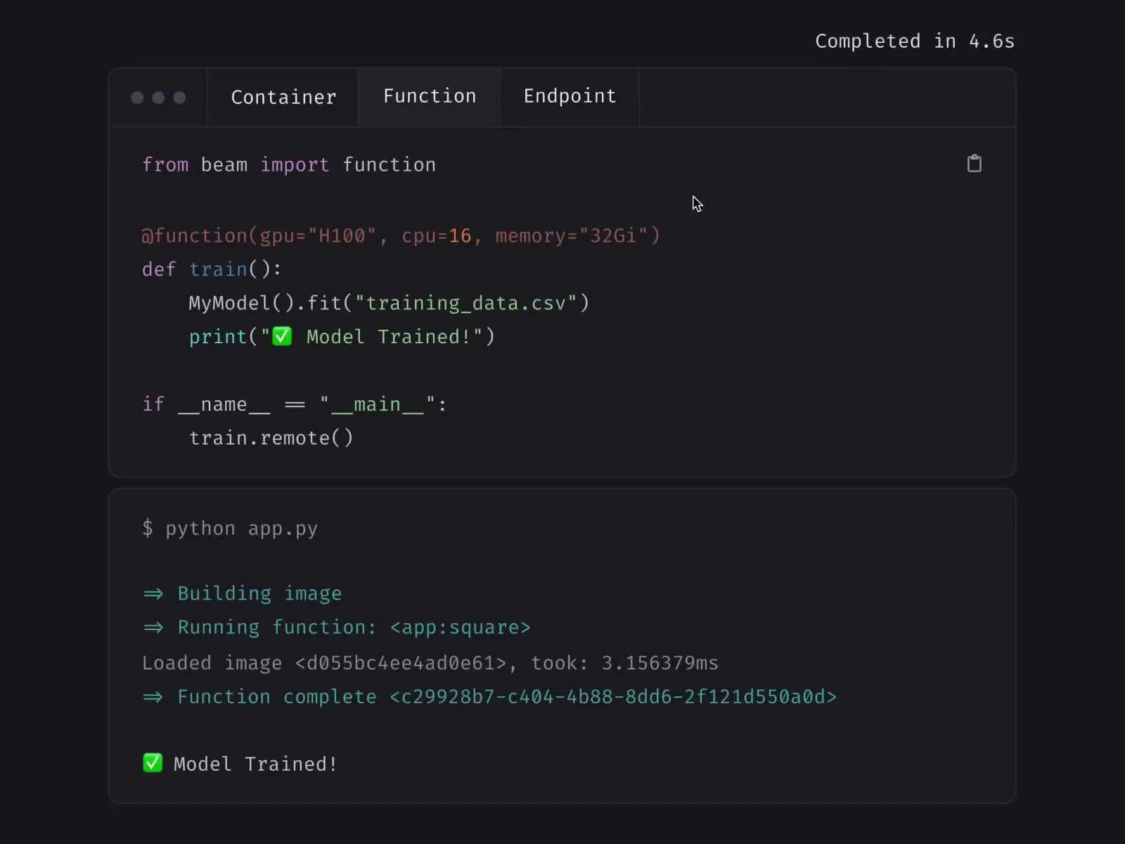 Interactive codeblock project preview
